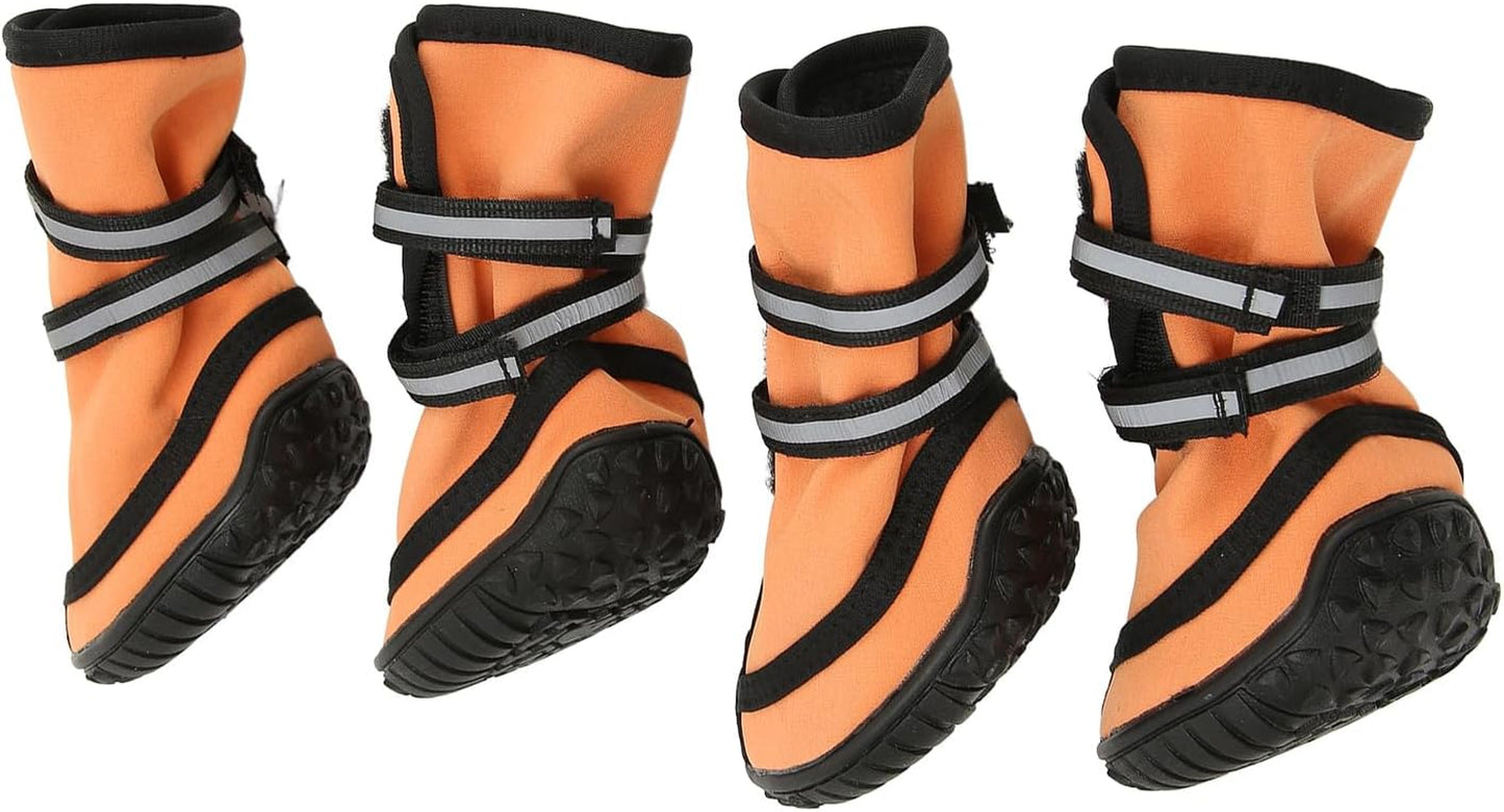 Dog Boots for Dogs, Non Slip Waterproof Dog Shoes for Outdoor, Protectors for Medium to Large Dogs Dogs Paws Protectors Winter Snowy Day Outdoor Walking, Indoor Hardfloors